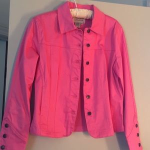 Ladies Long Sleeve Fitted Jean Jacket